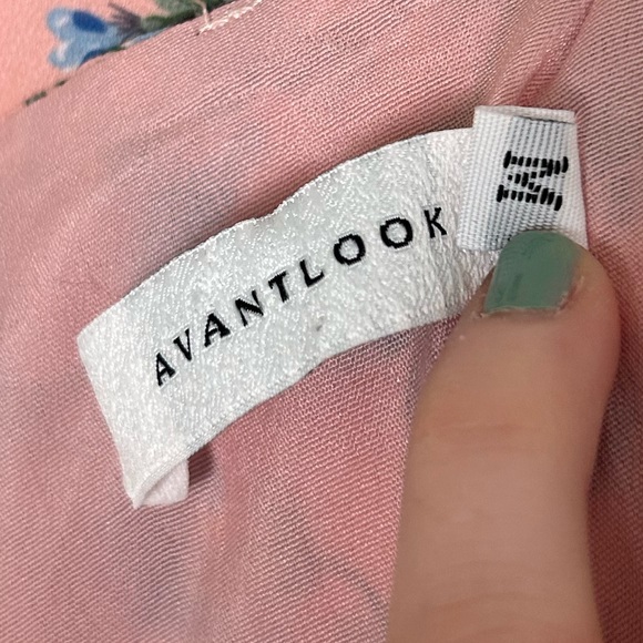 Saks Avantlook Floral Puff-Sleeve Midi Dress - Picture 4 of 7